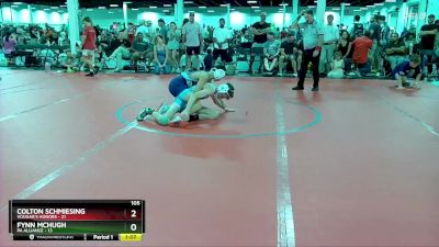 105 lbs Round 2 (6 Team) - Colton Schmiesing, Vougar`s Honors vs Fynn McHugh, PA Alliance