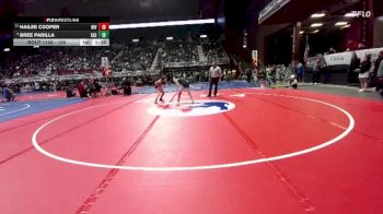 100 lbs Quarterfinal - Bree Padilla, Cheyenne East vs Hailee Cooper, Riverton