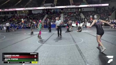 105 lbs Semifinal - Jentri Porter, Leoti vs Harper Holmes, Frontenac