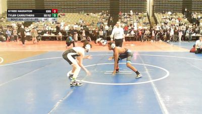 117-I2 lbs Semifinal - Kyree Haughton, Northern Delaware Wrestling Academy vs Tyler Carruthers, High Pace Wrestling Club