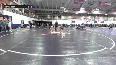 160 lbs Cons. Round 4 - Sophia Sosa, Quincy vs Vida Beckel, Emmanuel University