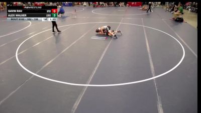 16U - 106 lbs Cons. Round 2 - Gavin Rau, New Prague Wrestling vs Alex Walser, Longhorns