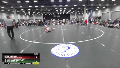 84 lbs Champ. Round 3 - Chase VanPortfliet, Michigan Premier WC vs Kole Nelson, Summit Wrestling Academy