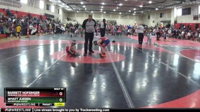 Round 3 - Barrett Nofsinger, Wabasha-Kellogg-Alma-Pepin vs Wyatt Jueden, Watertown-mayer