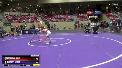 83 lbs Quarterfinal - Brison Romero, CO vs Christian West, KS