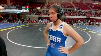 132 lbs Round 4 - Semis (4 Team) - Aydin Moayedzadeh, Cedar Park vs Gavin Chambers, Amarillo