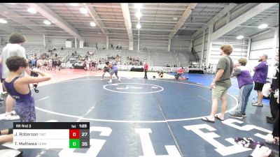 220 lbs Rr Rnd 3 - Jacob Roberson, Tallwood Wrestling Club vs Taizay Mathews, Team Takedown