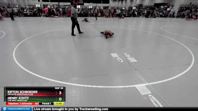 53 lbs Cons. Round 1 - Kipton Schroeder, MN Elite Wrestling Club vs Henry Kohtz, The Best Wrestler