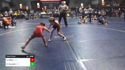 88 lbs Semifinal - Hope Miller, Punxsutawney Area vs Reagan Granata, Central Valley