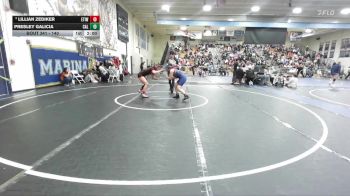 140 lbs Champ. Round 2 - Lillian Zediker, Etiwanda vs Presley Galicia, California (Whittier)