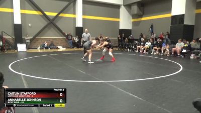 148 lbs Round 2 (16 Team) - Annabelle Johnson, BVWC Gold vs Caitlin Stafford, Lady Luck Wrestling