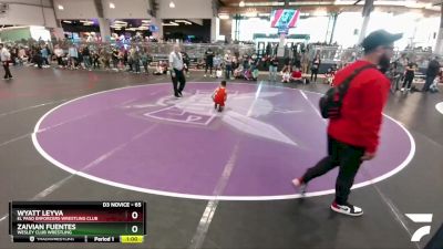 65 lbs Champ. Round 1 - Wyatt Leyva, El Paso Enforcers Wrestling Club vs Zaivian Fuentes, Wesley Club Wrestling