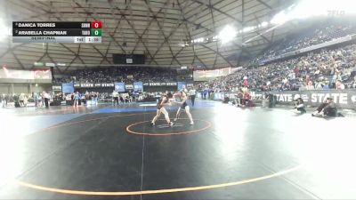 Girls 4A 110 lbs Semifinal - Danica Torres, Sunnyside (Girls) vs Arabella Chapman, Tahoma (Girls)