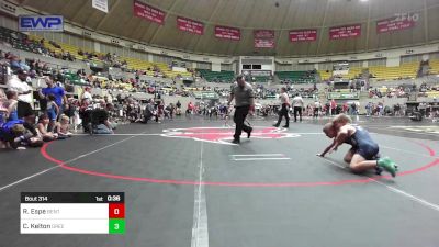 67 lbs Quarterfinal - Ryan-Alijah Espe, Bentonville Wrestling Club vs Chase Kelton, Greenwood Wrestling Academy