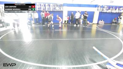 102 lbs Semifinal - Lexi Ledford, Chandler Takedown Club vs Kambrie Woodall, Sperry Wrestling Club