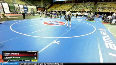 120 Class 2 lbs Quarterfinal - Simon Hartline, Monett vs Creighton Cook, Savannah