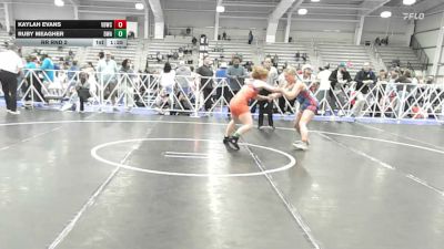 152 lbs Rr Rnd 2 - Kaylah Evans, Valebound Wrestling Club - HSG vs Ruby Meagher, Diesel Wrestling Academy - HSG