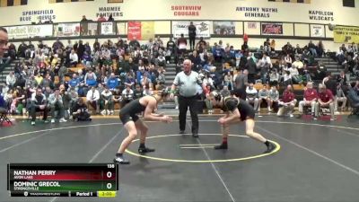 138 lbs Quarterfinal - Dominic Grecol, Strongsville vs Nathan Perry, Avon Lake