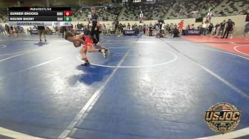 49 lbs Quarterfinal - Gunner Brooks, Duncan Demon Wrestling vs Kolter Short, Blackwell Wrestling Club