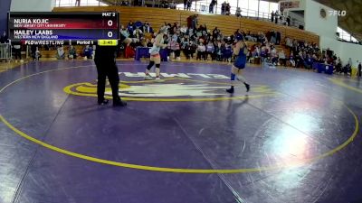 117 lbs Cons. Semi - Hailey Laabs, Western New England vs Nuria Kojic, New Jersey City University