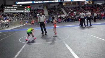 60 lbs Quarterfinal - Raelee Prater, Pratt Wrestling Club vs Ryken Stephens, Abilene
