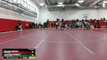 157 lbs 5th Place Match - Matthew Kimberly, Mountain Vista vs William Abrams, Broomfield