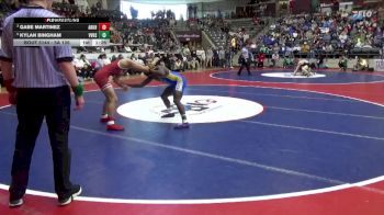 5A 126 lbs 3rd Place Match - Gabe Martinez, Arkansas High School vs Kylan Bingham, Valley View