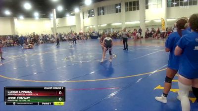 125 lbs Champ Round 1 (16 Team) - Corah Linnaus, Nebraska Widow Makers vs Jobie Conway, Grappling Gators