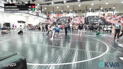 126 lbs Consi Of 4 - Liam Slosson, Tahlequah Wrestling Club vs Kaden Breeding, Eufaula Ironheads Wrestling Club