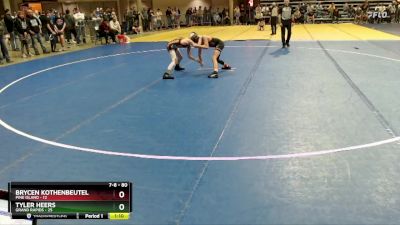 80 lbs Champ. Round 1 - Tyler Heers, Grand Rapids vs Brycen ...