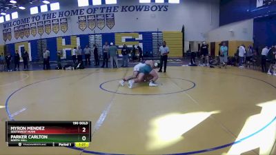 190 Gold Round 5 - Myron Mendez, Southwest Miami vs Parker Carlton, North Hall