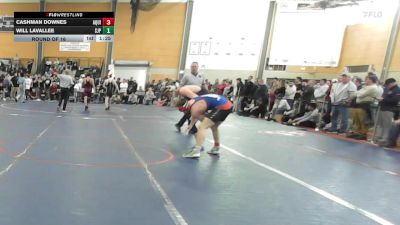 150 lbs Round Of 16 - Cashman Downes, Aquidneck Island vs Will LaVallee, Saint John's Prep