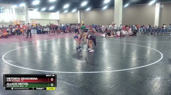 140 lbs Placement (16 Team) - Viktoriya Devochkina, MIAMI ALLSTARS vs Allison Neitzel, South Dakota Heat