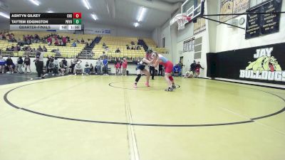 170 lbs Quarterfinal - Ashtyn Gilkey, Collinsville HS Girls vs Taytem Edgington, Pryor HS Girls