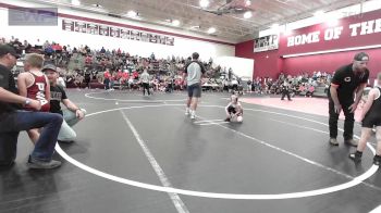 60 lbs Rr Rnd 3 - Gus Andra, Maize vs Piper Staggs, Ponca City Wildcat Wrestling