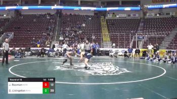 132 lbs Prelims - Joshua Bauman, Notre Dame Hs - Green Pond vs Dreyvin Livingston, Reynolds Hs