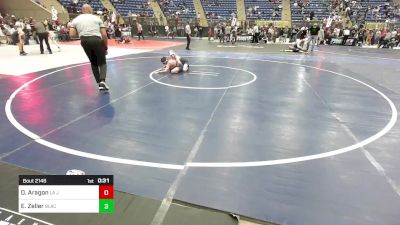 75 lbs Consi Of 4 - Dominik Aragon, La Junta Tigers vs Emery Zeller, Black Fox Wrestling Academy