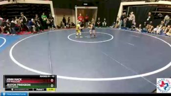 42 lbs Quarterfinal - John Mack, Rise Wrestling vs Jeston Pridgeon, -Unattached