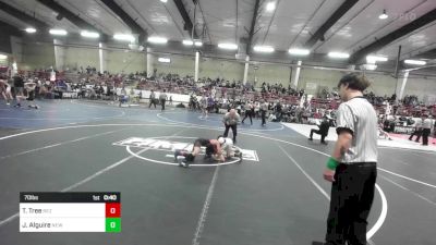 70 lbs Quarterfinal - Tyson Tree, Rez Wresting vs Jd Alguire, New Mexico Bad Boyz