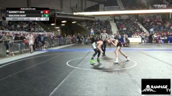 110 lbs Cons. Semi - Braxton Burt, Lawrence Elite vs Barrett Rice, Slyfox