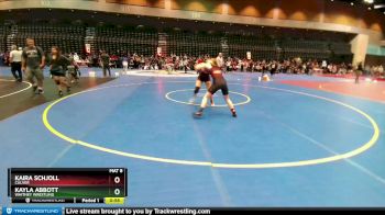 126 lbs Cons. Round 2 - Kayla Abbott, Whitney Wrestling vs Kaira Schjoll, Culver