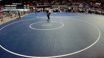 G 120 lbs Champ. Round 2 - Kaitlyn Magee, Pearl River Girls vs Claire Leboeuf, Chalmette Girls