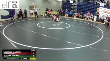 120 lbs. Cons. Round 5 - Aalyiah Sanders, Odessa vs Anjelika Alarcon, McDonald County