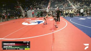 57 lbs Cons. Round 2 - Paislee Barton, Riverton USA Wrestling vs Mandi Mele, Bridger Valley Bruins Wrestling