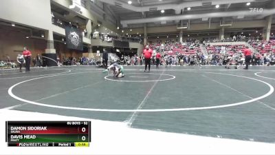 52 lbs Cons. Round 2 - Damon Sidoriak, Salina vs Davis Mead, Pratt