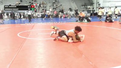 132 lbs Rr Rnd 3 - Mac Johnson, NC United - HSB vs Jeremiah Bailey, The Shop 814 - HSB