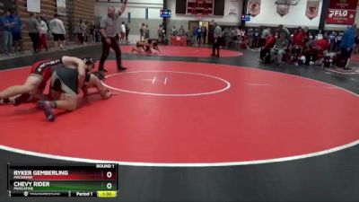 190 lbs Round 1 - Ryker Gemberling, Mackinaw vs Chevy Rider, Muscatine