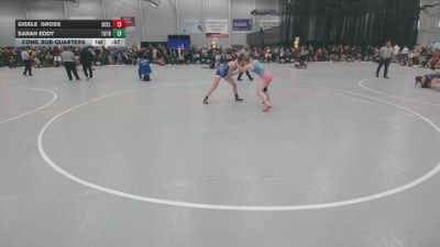 155 lbs Cons. Sub-quarters - Sarah Eddy, Top Of The Rock Wrestling Club vs Gisele Gross, DC Elite
