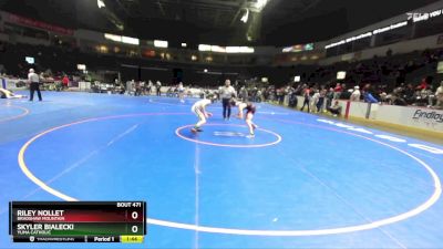 106 lbs Quarterfinal - Riley Nollet, Bradshaw Mountain vs Skyler Bialecki, Yuma Catholic