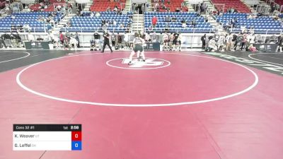 138 lbs Cons 32 #1 - Keagan Weaver, Utah vs Garran Leffel, Ohio